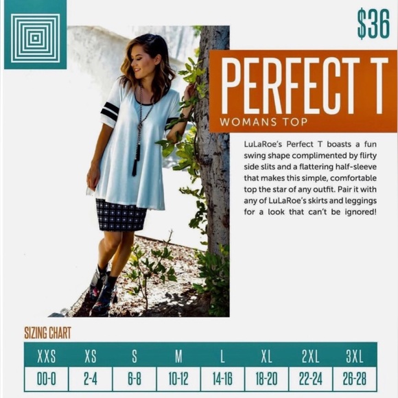 LuLaRoe Perfect T. Medium, light blue. - Picture 7 of 7